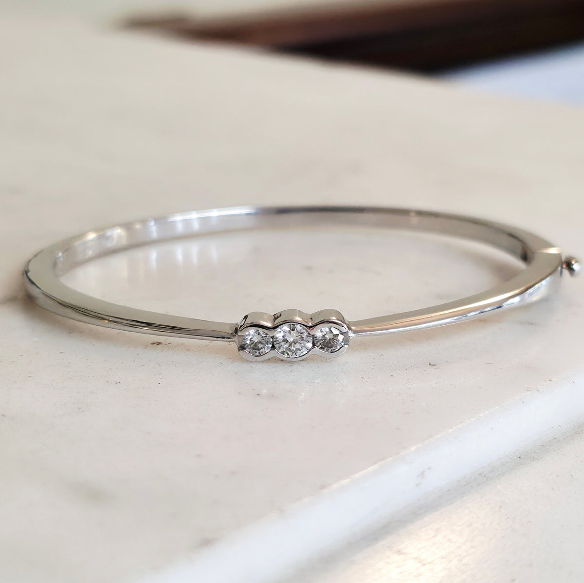 14kw Diamond Bangle Bracelet – Jonathan