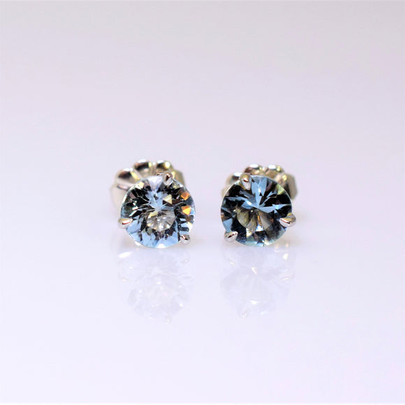 14k white gold aquamarine earrings V3