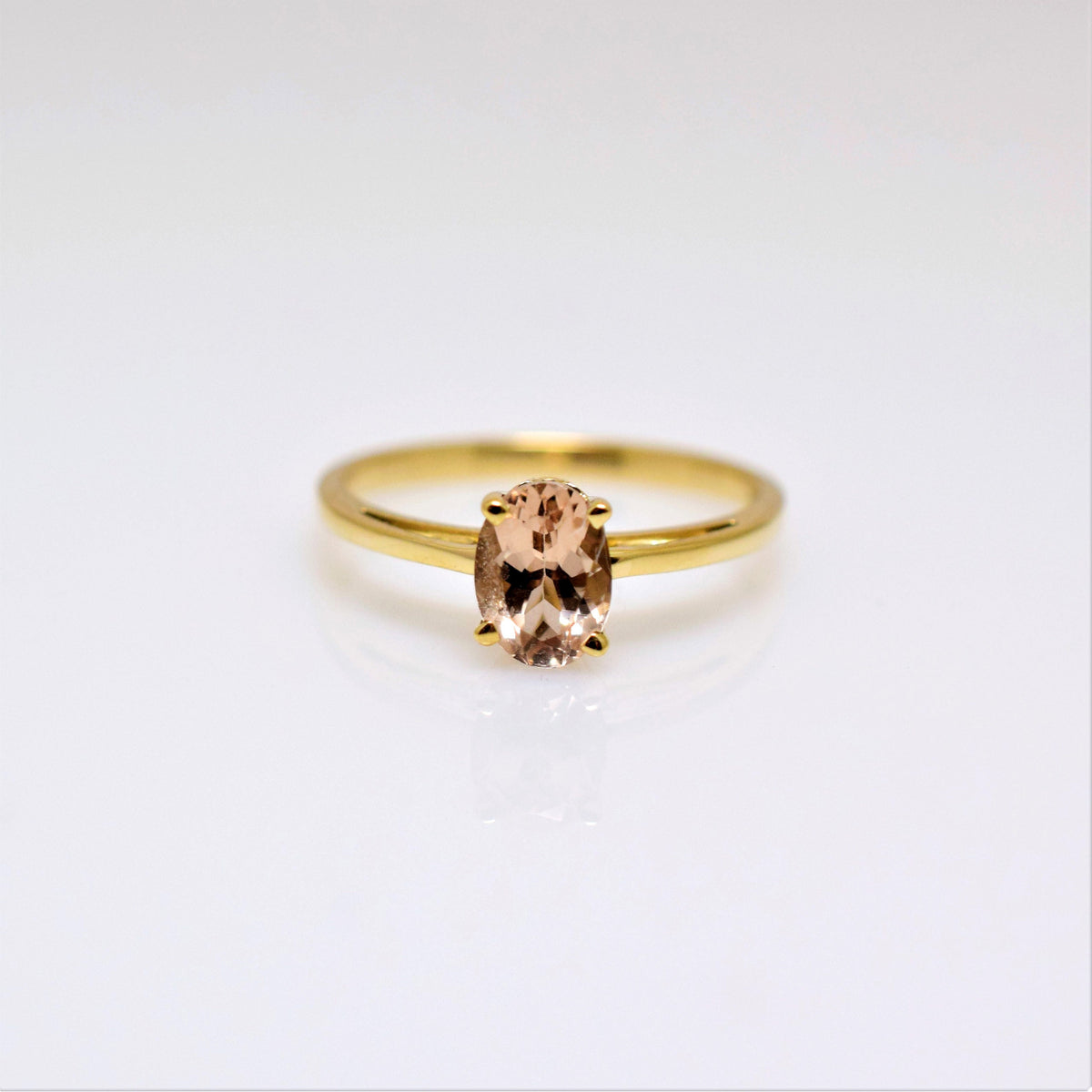 14k yellow gold morganite ring – Jonathan's Jewelers