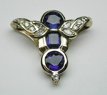 Amethyst & Diamond Slide