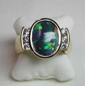 Black Opal Ring