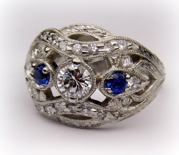 Diamond & Sapphire Ring