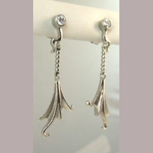 Diamond Dangle Earrings