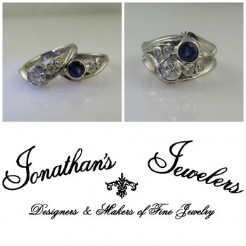 Diamond and Sapphire Stackable Rings (Diamond)