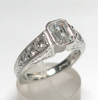 Emerald Cut Diamond Ring