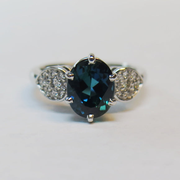 Lady's Custom Indicolite Tourmaline Fashion Ring