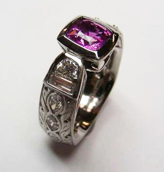 Pink Sapphire Ring