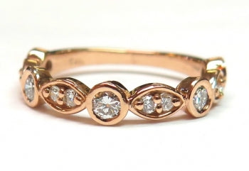 Rose Gold Diamond Band
