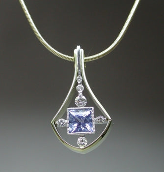 Sapphire & Diamond Pendant