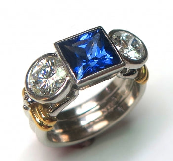 Sapphire & Diamond Ring V3