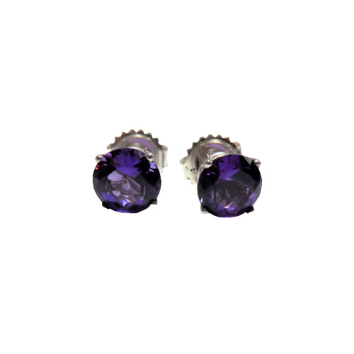 Sterling silver amethyst earrings