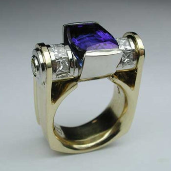 Tanzanite and Diamond Ring