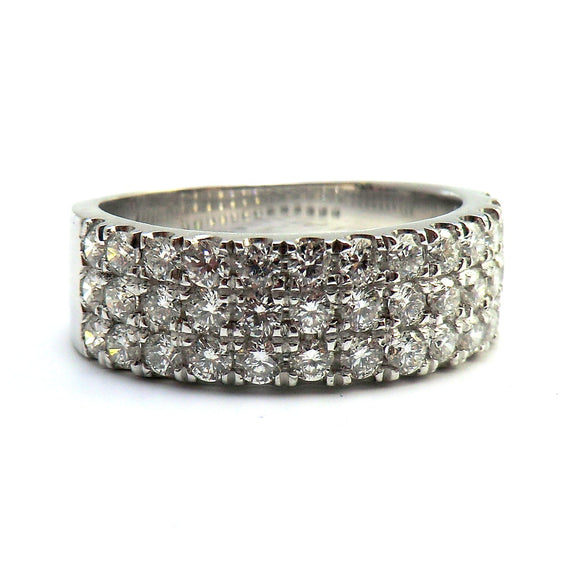 Three row diamond band