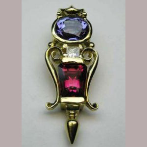 Tourmaline & Tanzanite Pendant