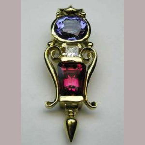 Tourmaline &amp; Tanzanite Pendant