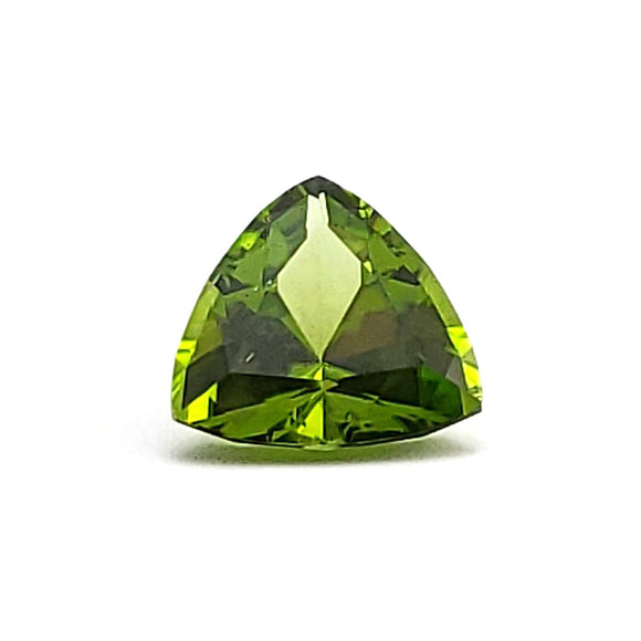 Trillion cut peridot