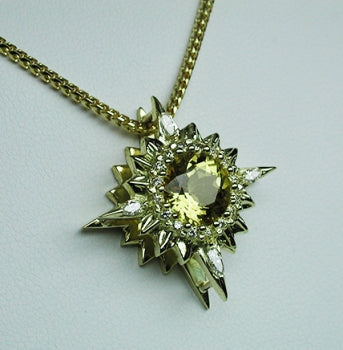 Yellow Zircon Pendant