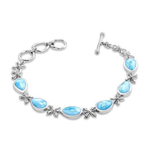 sterling silver larimar bracelet V2