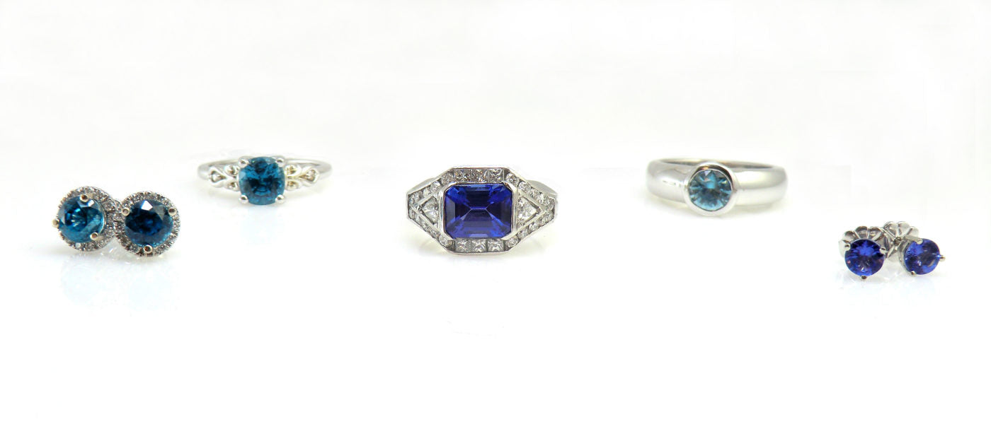 DECEMBER BIRTHSTONES: BLUE ZIRCON AND TANZANITE