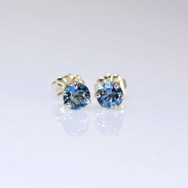 14k white gold aquamarine earrings V2