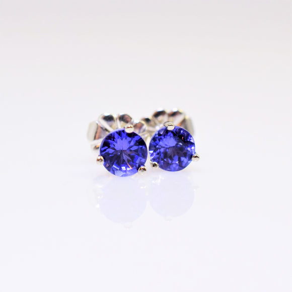 14k white gold tanzanite earrings V2