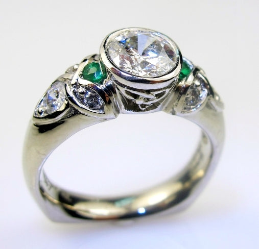 Celtic Design Diamond Ring