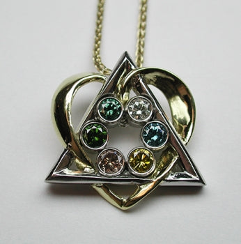 Colored Diamond Pendant