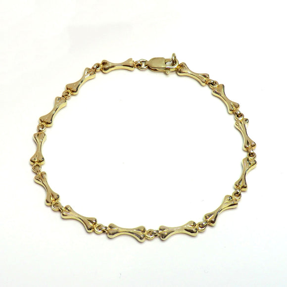 Custom animal collection: 14k yellow custom bone bracelet