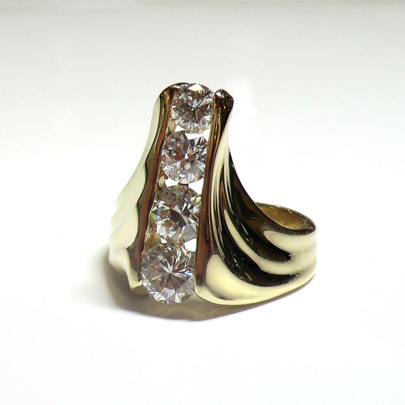 Custom diamond ring