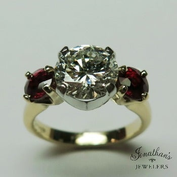 Diamond &amp; Ruby Ring V1
