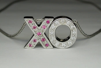 Pink Sapphire &amp; Diamond Pendant