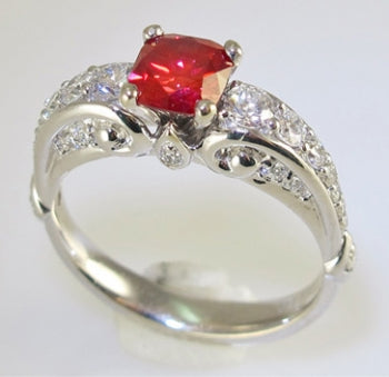 Red Diamond Ring