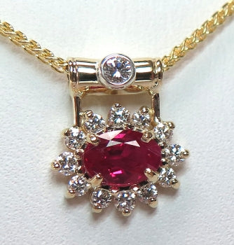 Ruby &amp; Diamond Pendant