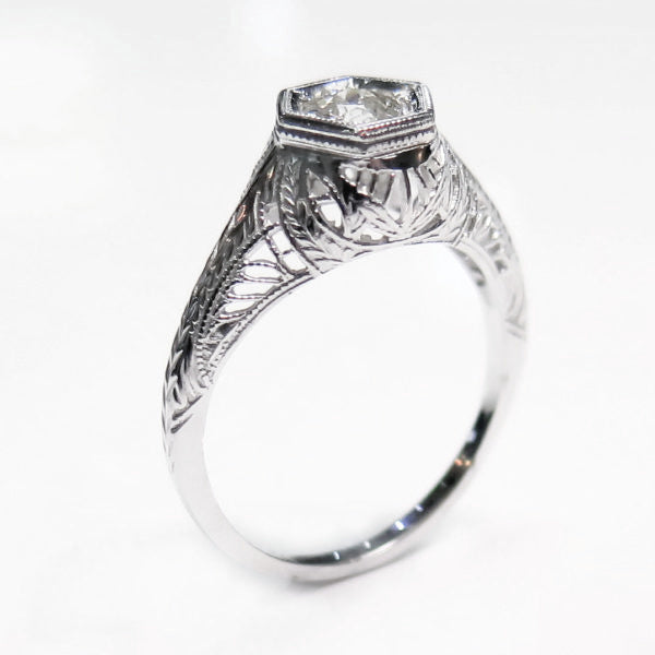 antique style diamond ring V2