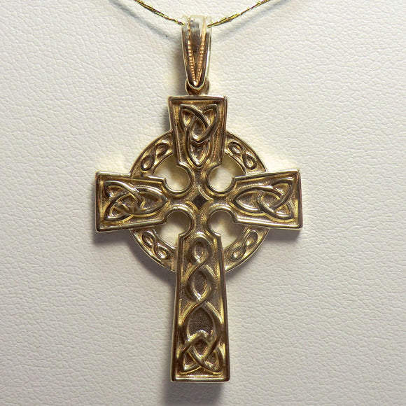 custom 14k yellow celtic pendant