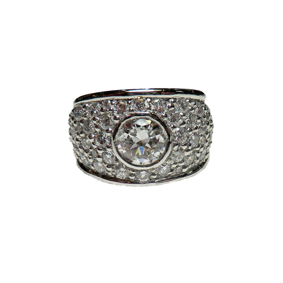 custom platinum diamond ring