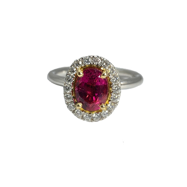 pink tourmaline and diamond ring V2