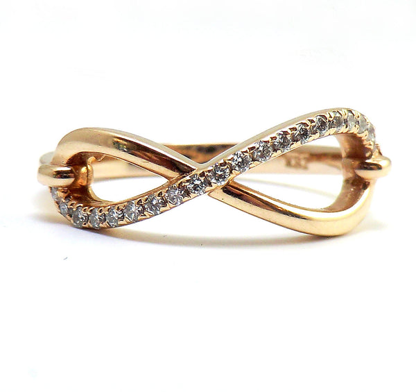 rose gold diamond infinity ring