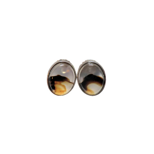 sterling silver agate earrings