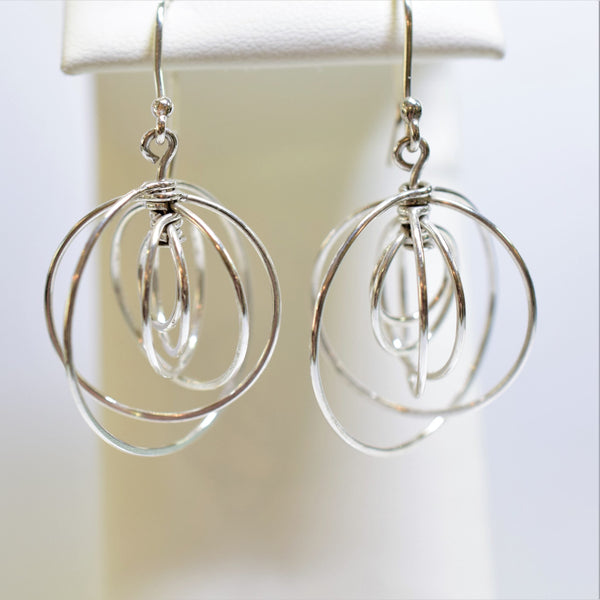 sterling silver dangle earrings V2